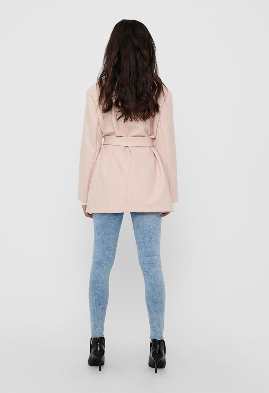 ONLY - Trillion belt coatigan - pink