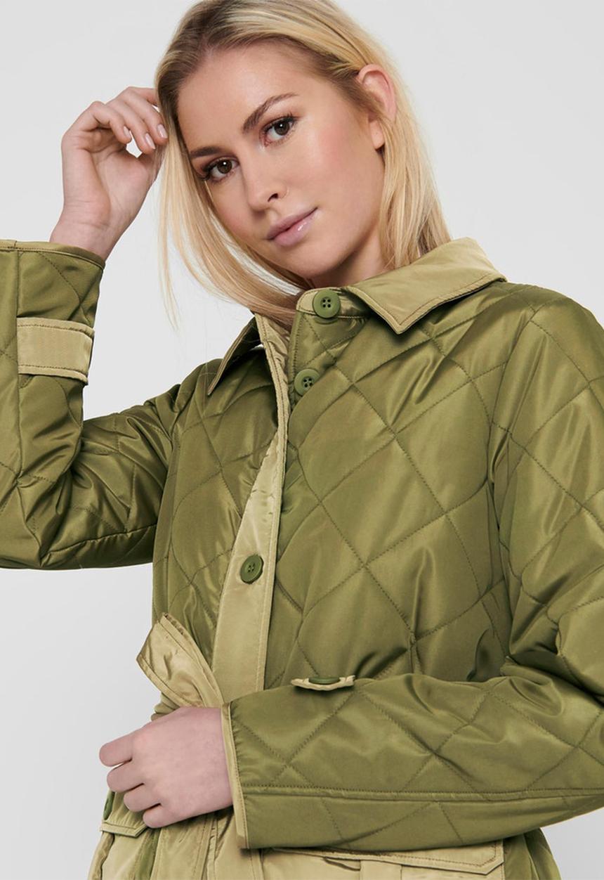 ONLY - Karla quilted jacket - green