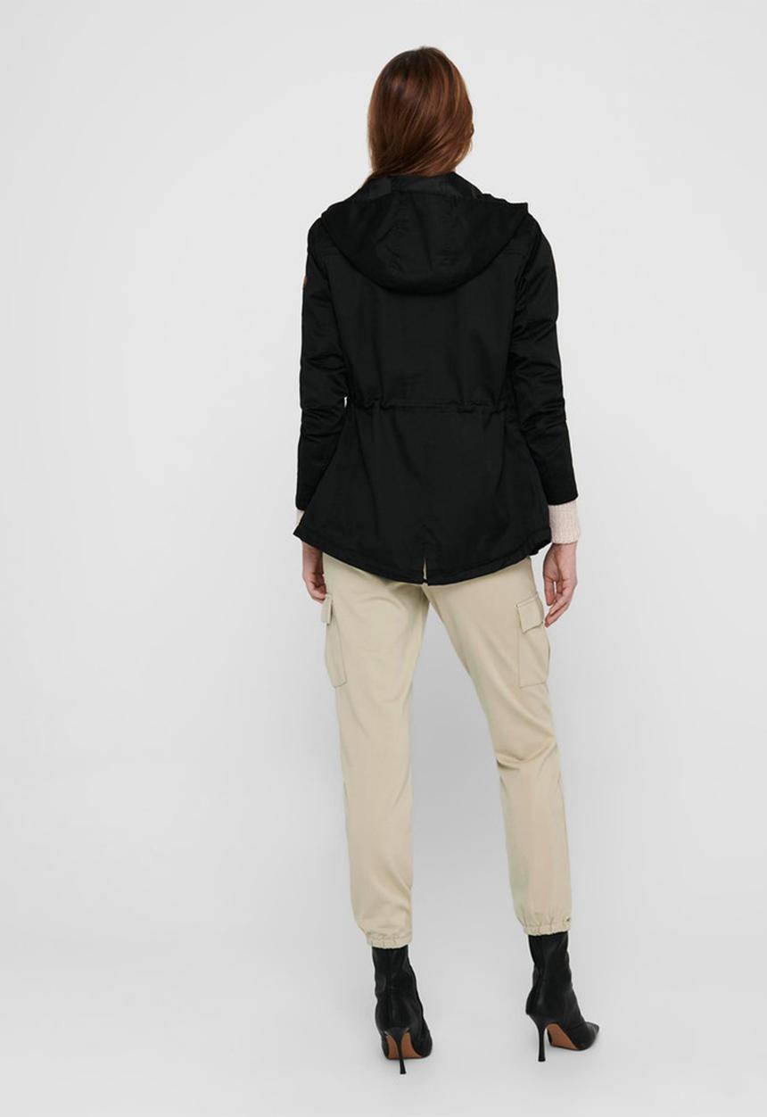 ONLY - Lorca canvas parka - black
