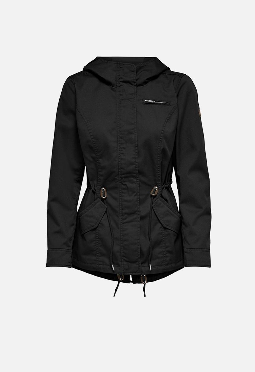 ONLY - Lorca canvas parka - black