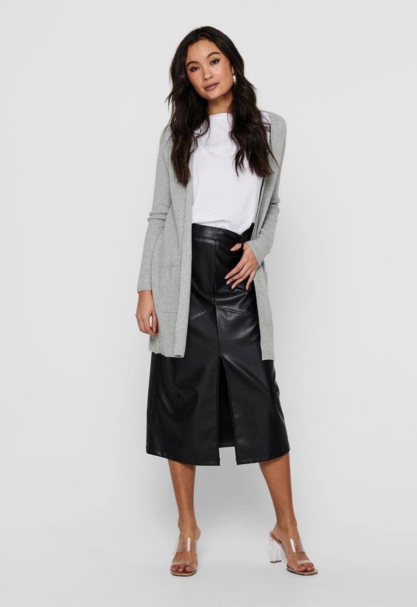 ONLY - Atia long sleeve cardigan - grey