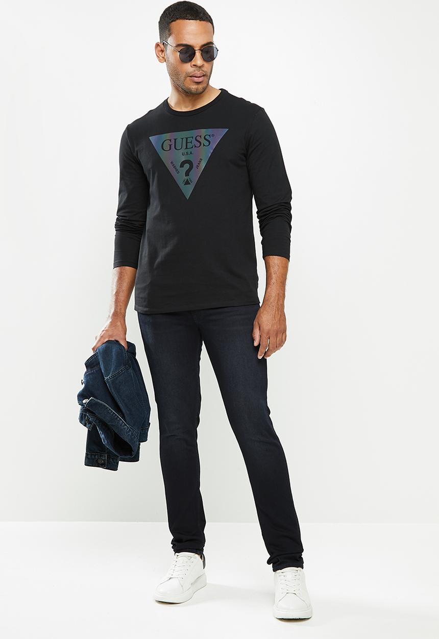 GUESS - Skinny lanewood wash - dark blue