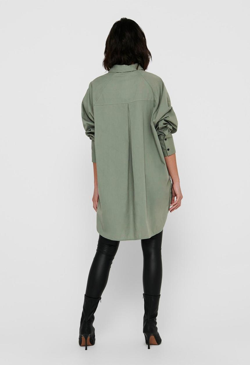 ONLY - Selma new long sleeve shirt - green