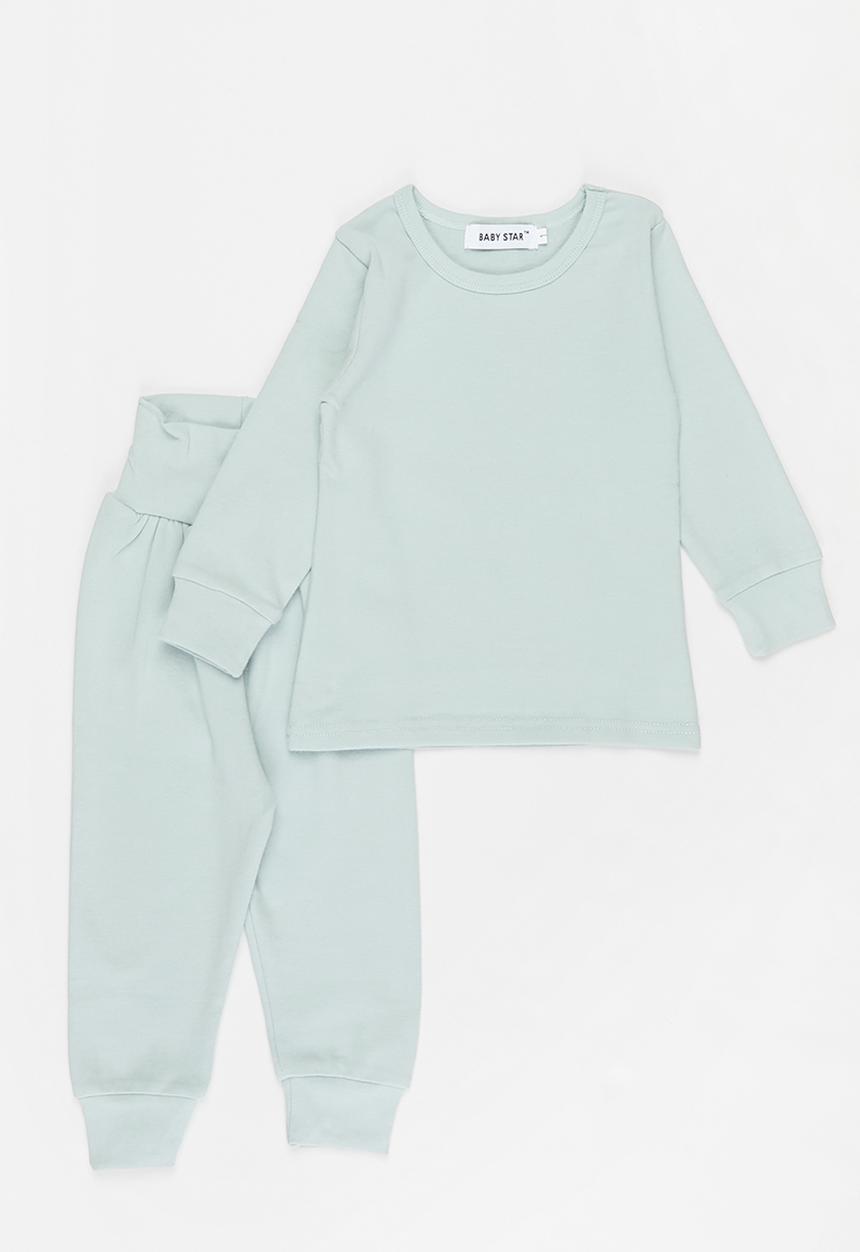 Baby Star - Unisex 2 piece set - dusty blue