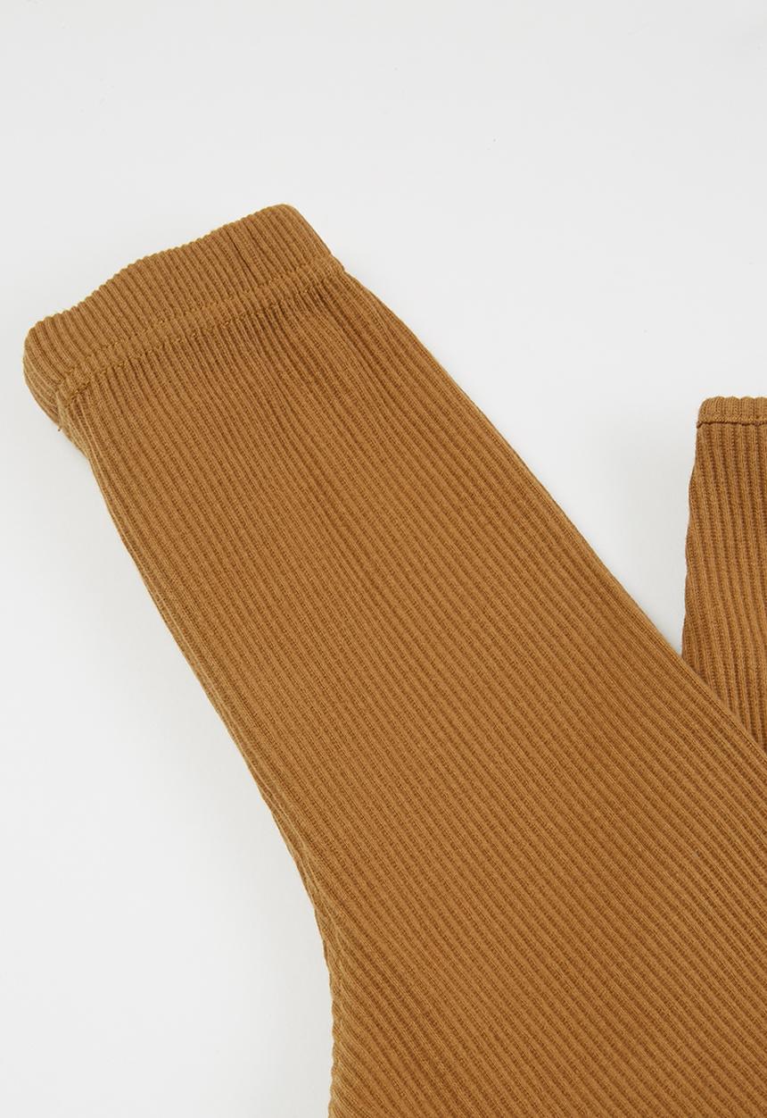Baby Star - 2 piece ribbed set - tan