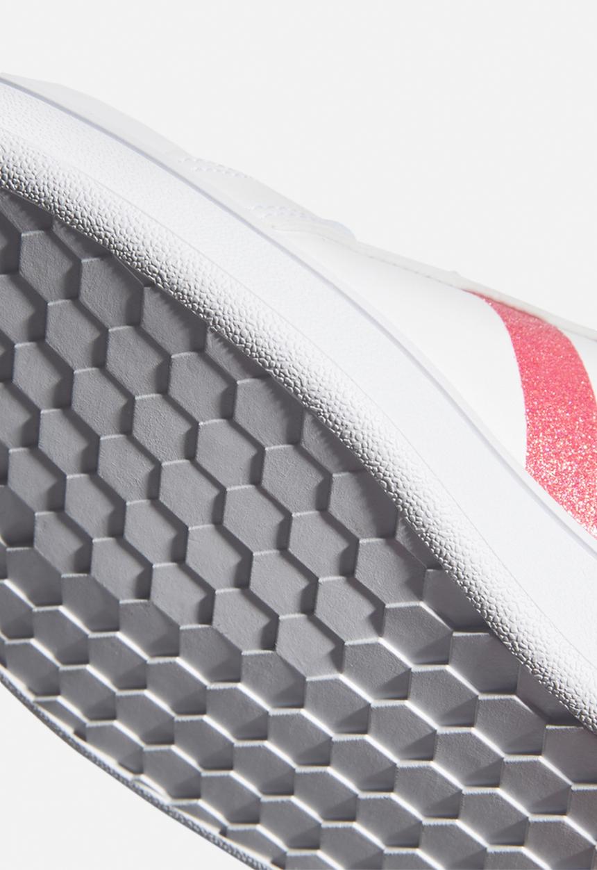 adidas Performance - Grand court k - white & pink 