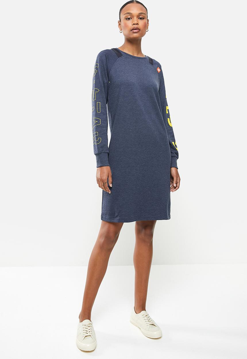 G-STAR - Sleeve print tweater dress - navy 