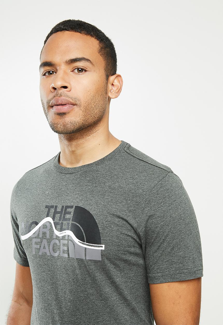The North Face - Short sleeve mountain line tee - grey 