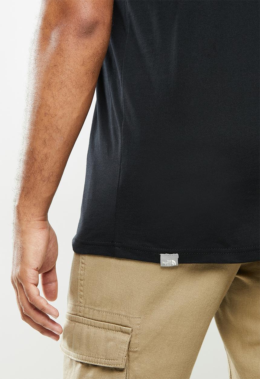 The North Face - Short sleeve mountain line tee - black
