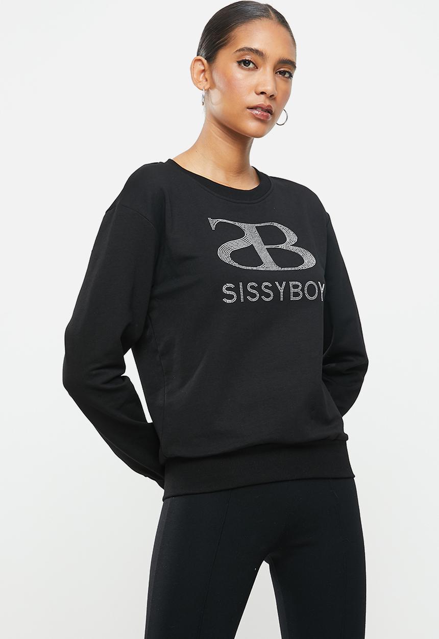 SISSY BOY - Sisterhood: bling sweater - black
