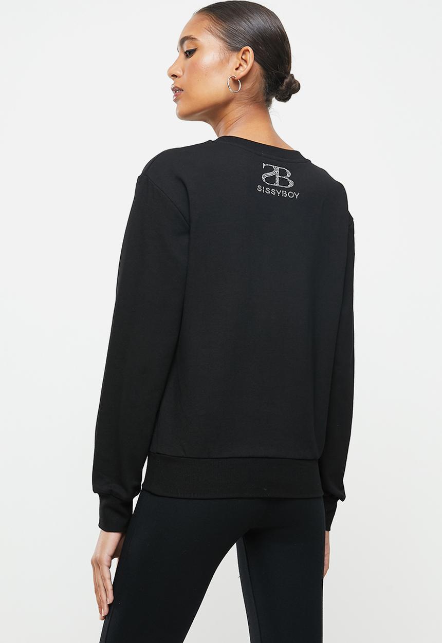 SISSY BOY - Sisterhood: bling sweater - black