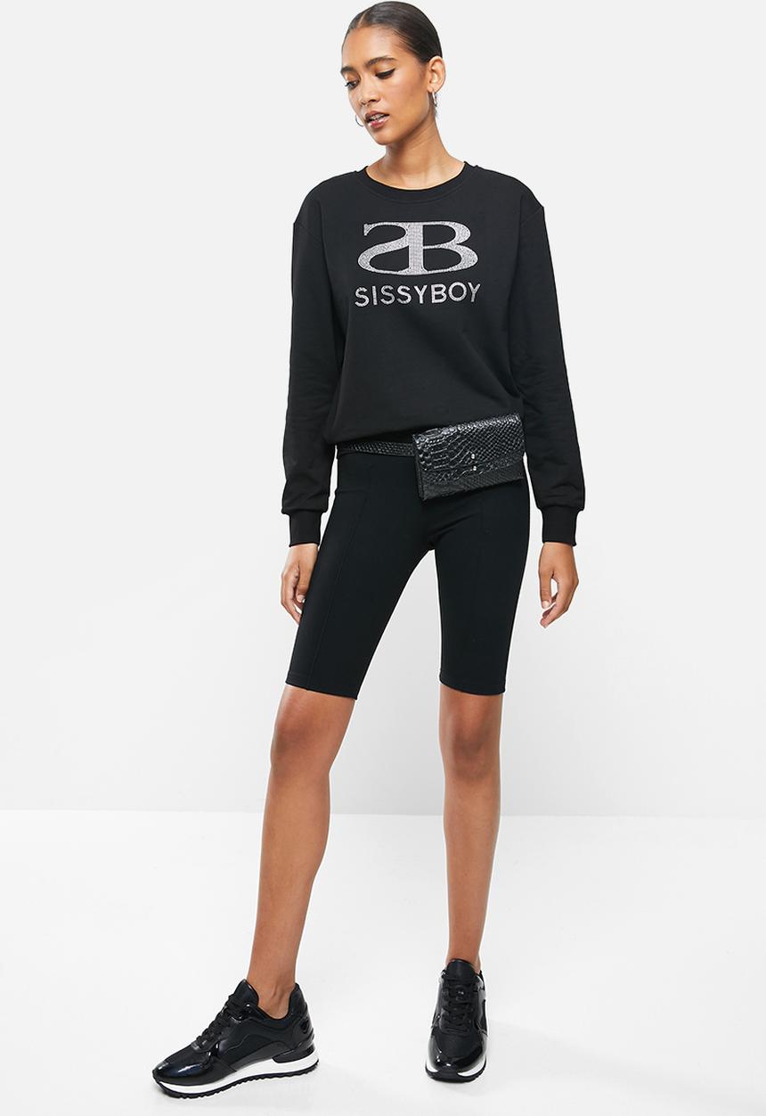 SISSY BOY - Sisterhood: bling sweater - black