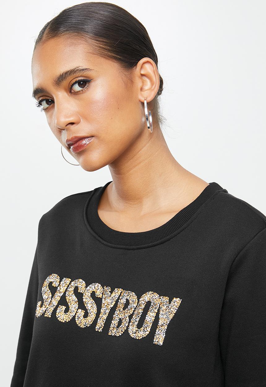 SISSY BOY - Marla: logo sweater - black