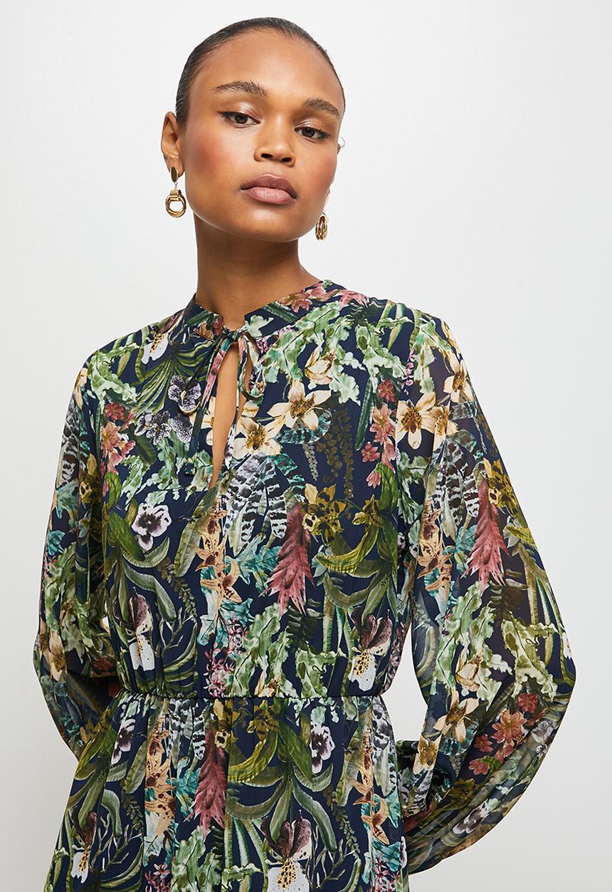 edit - Neck tie soft femme maxi - multi 