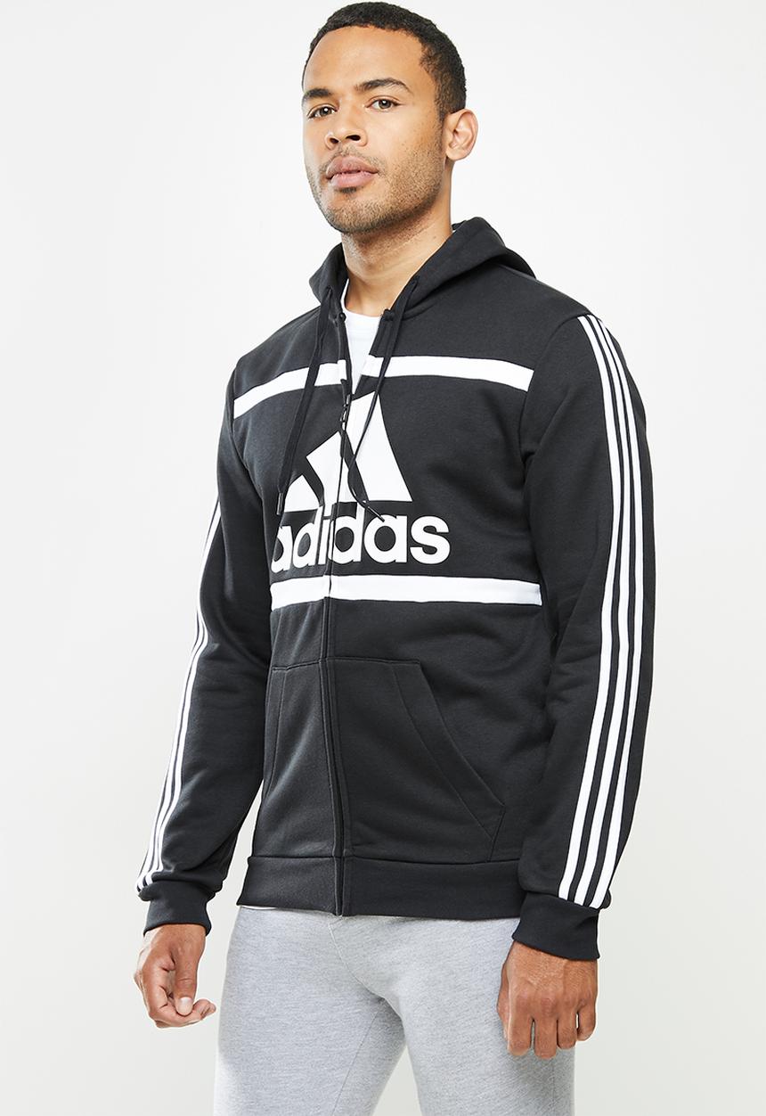 adidas Performance - Cb fz hooded track top - black