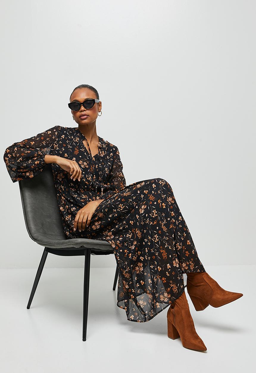 edit - Neck tie soft femme maxi - multi 
