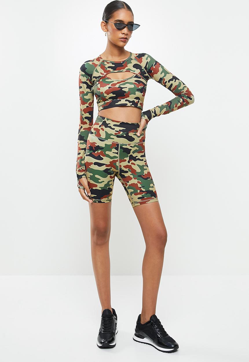 SISSY BOY - Sissyboy sport: camo printed cycling shorts - multi 