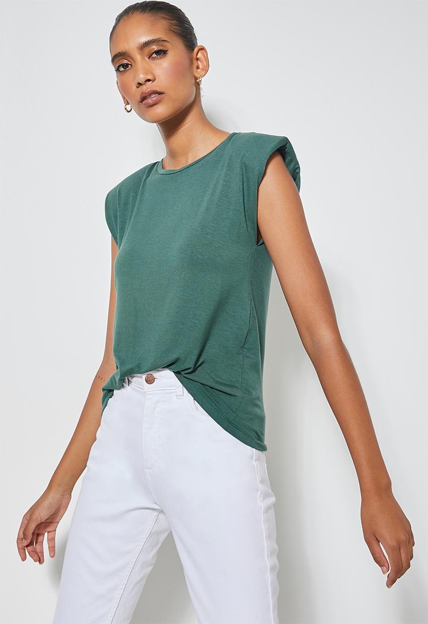 Superbalist - Muscle tee  - dark sage
