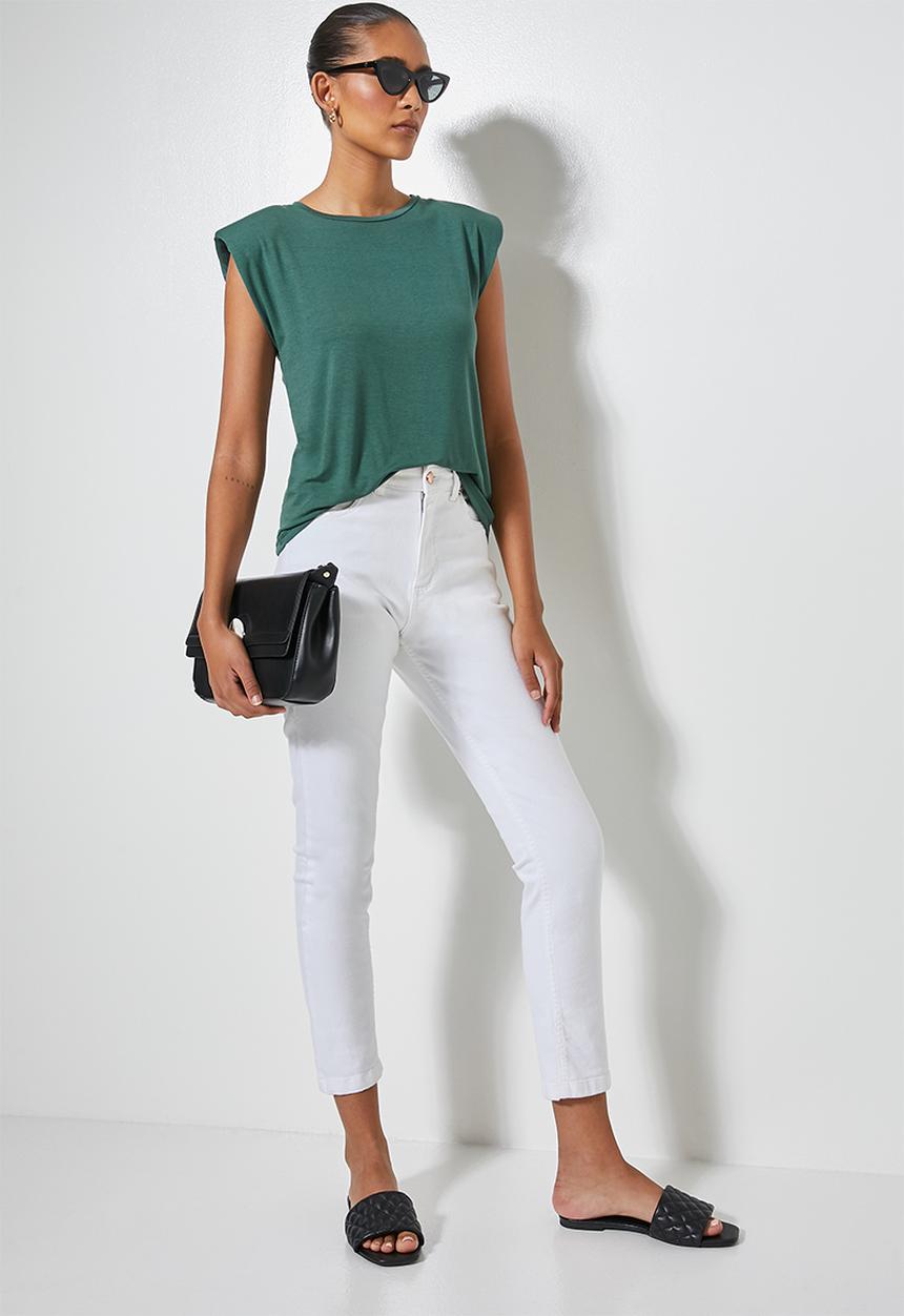 Superbalist - Muscle tee  - dark sage