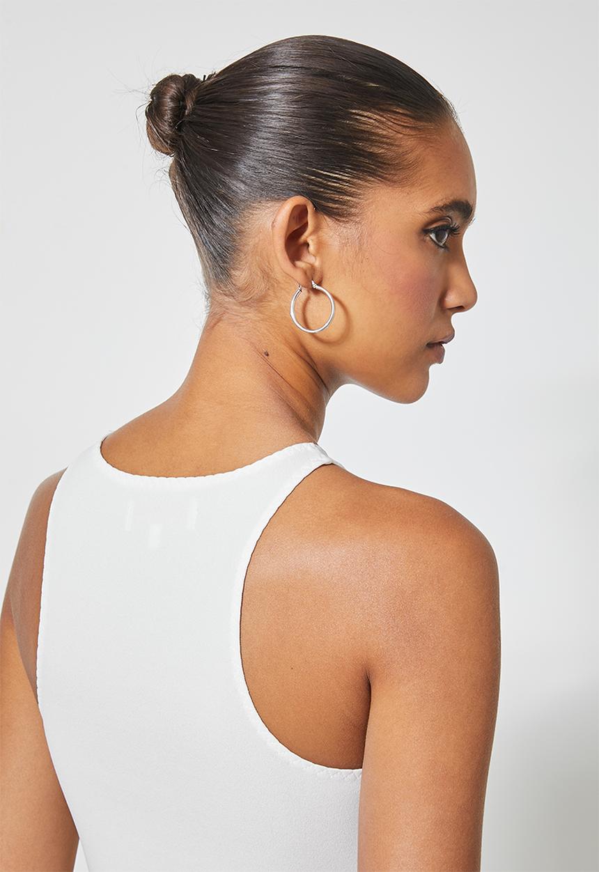 Superbalist - Crepe cutaway top - white
