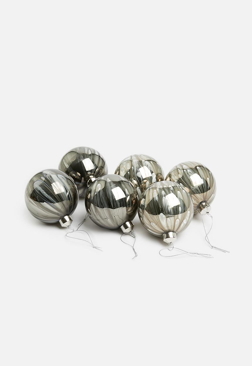 H&S - Metallic Christmas ball set of 6