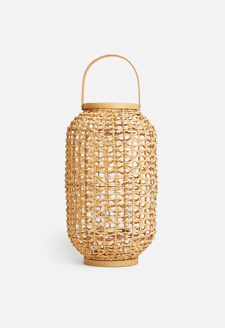 H&S - Lantern rattan - natural