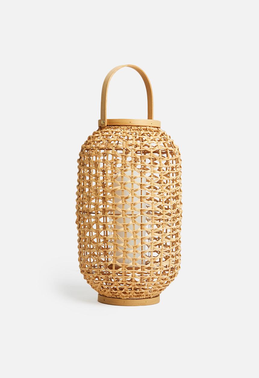 H&S - Lantern rattan - natural