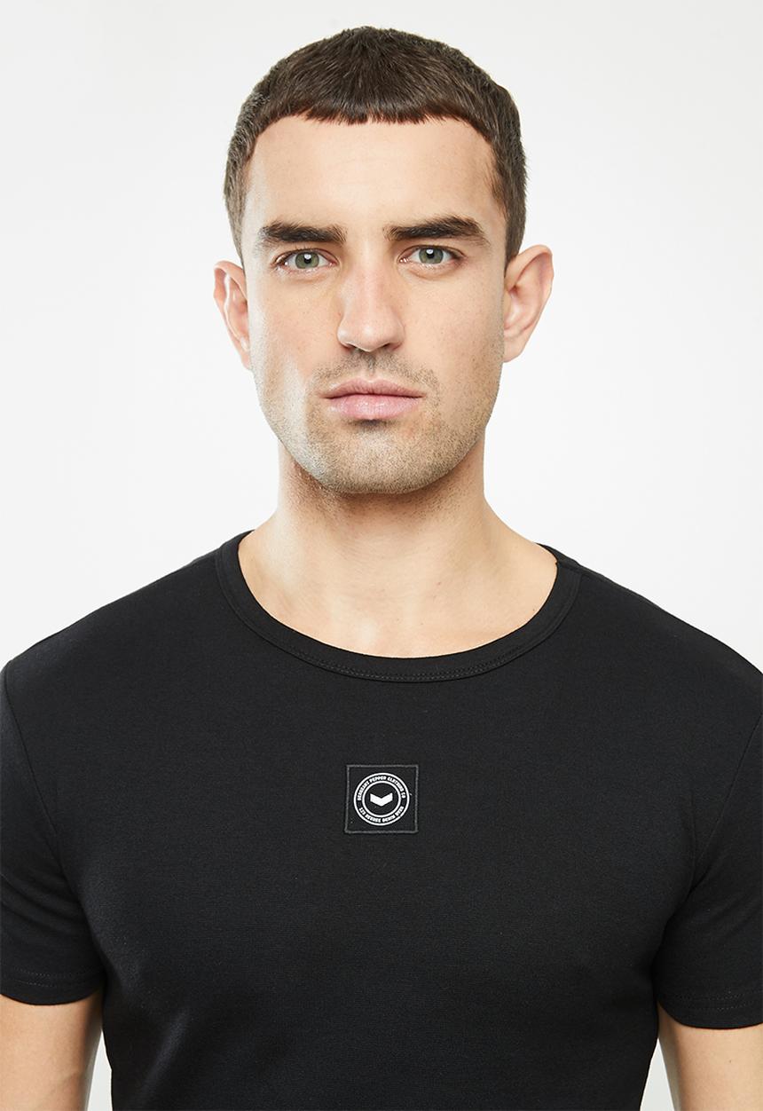 S.P.C.C - Dynamo straight hem tee - black
