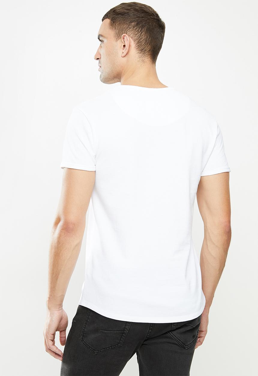 S.P.C.C - Edgerton scooped hem tee - white