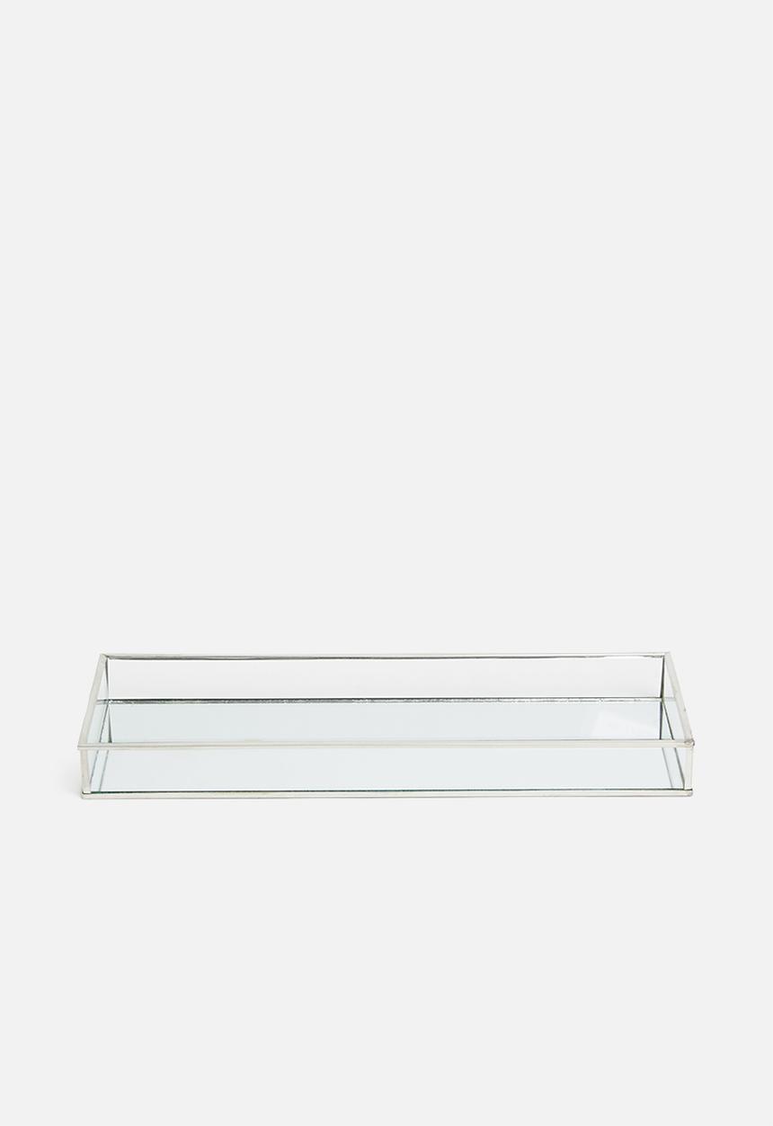 H&S - Jewellery box with mirror - silver