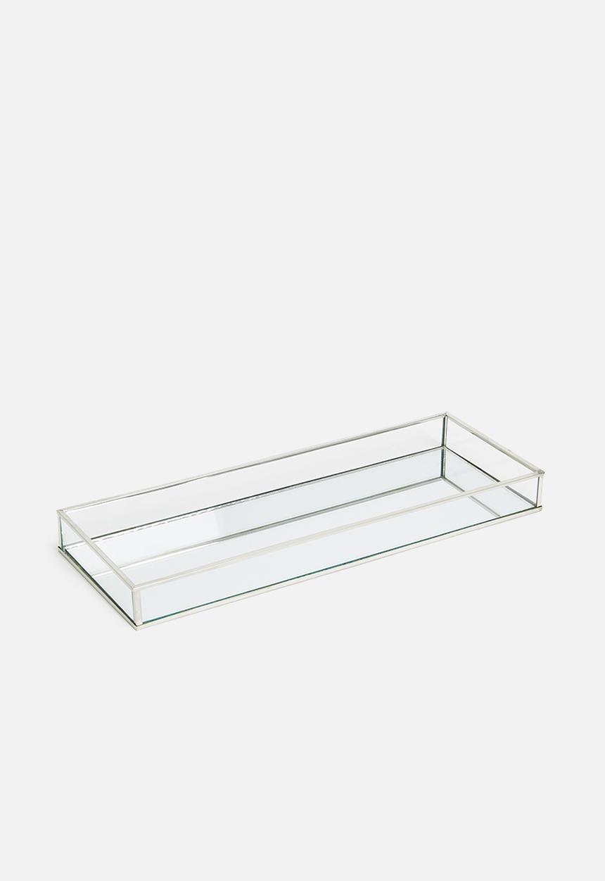 H&S - Jewellery box with mirror - silver