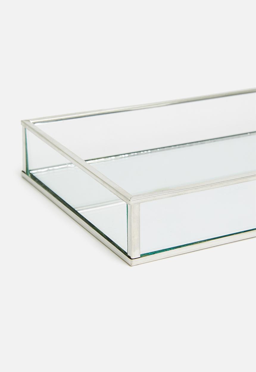 H&S - Jewellery box with mirror - silver