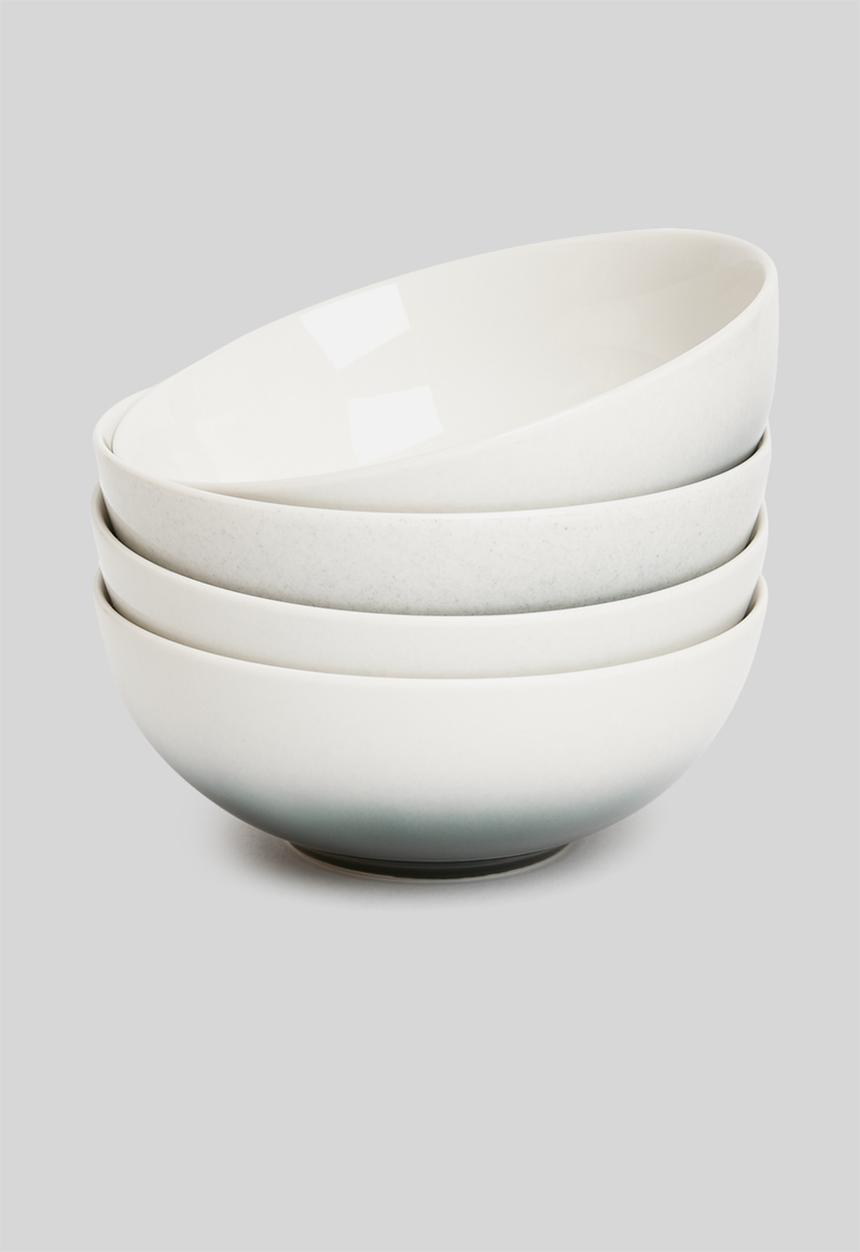Galateo - Ombre cereal bowl set of 4 - black 