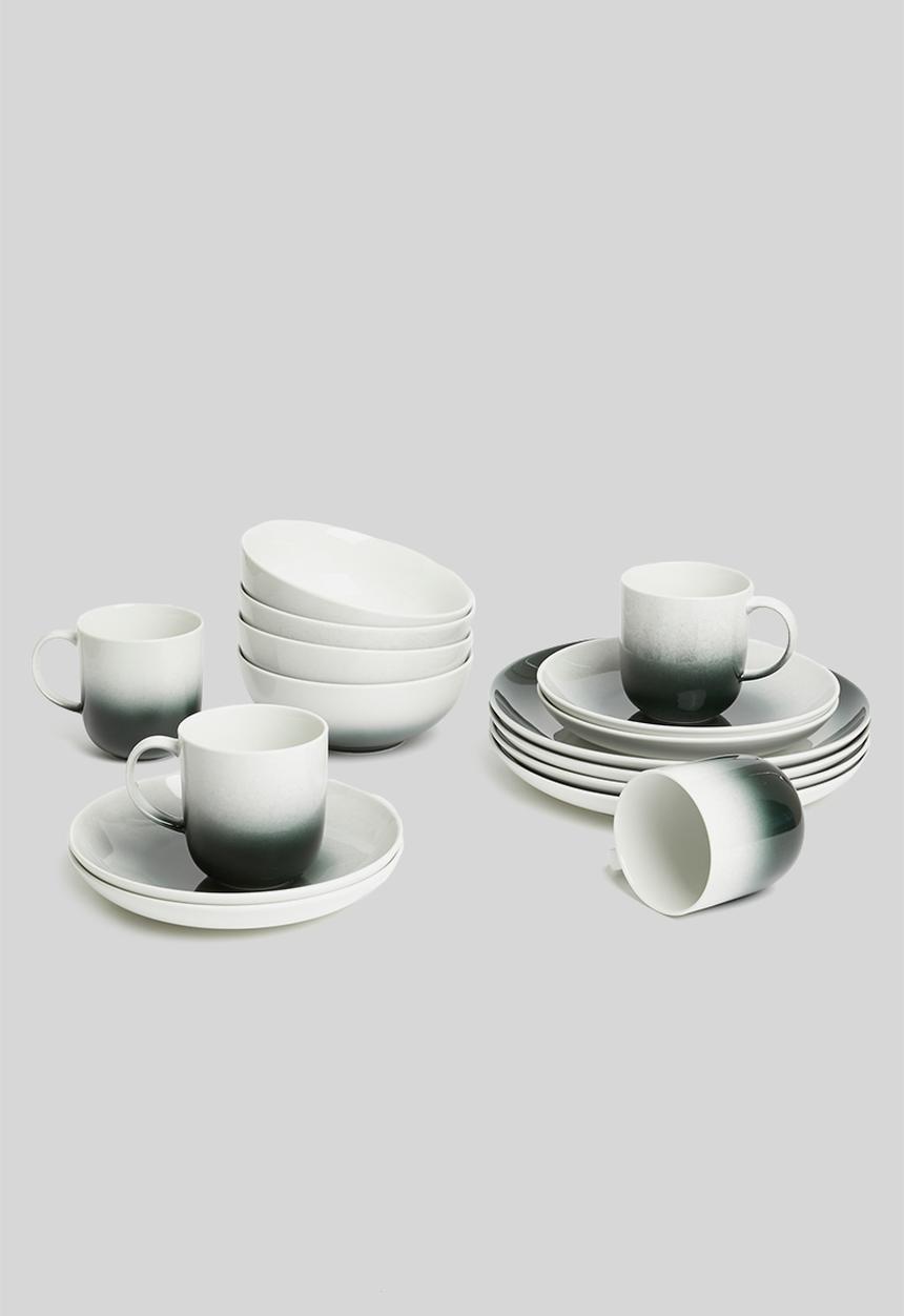 Galateo - Ombre cereal bowl set of 4 - black 