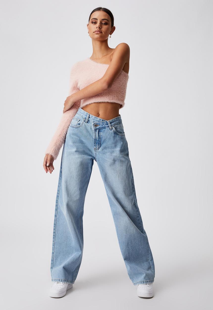 Factorie - Asymetrical waist jean - blue