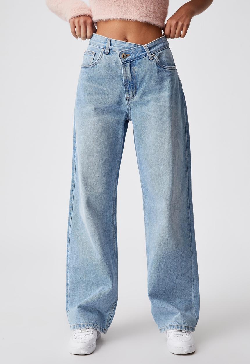 Factorie - Asymetrical waist jean - blue