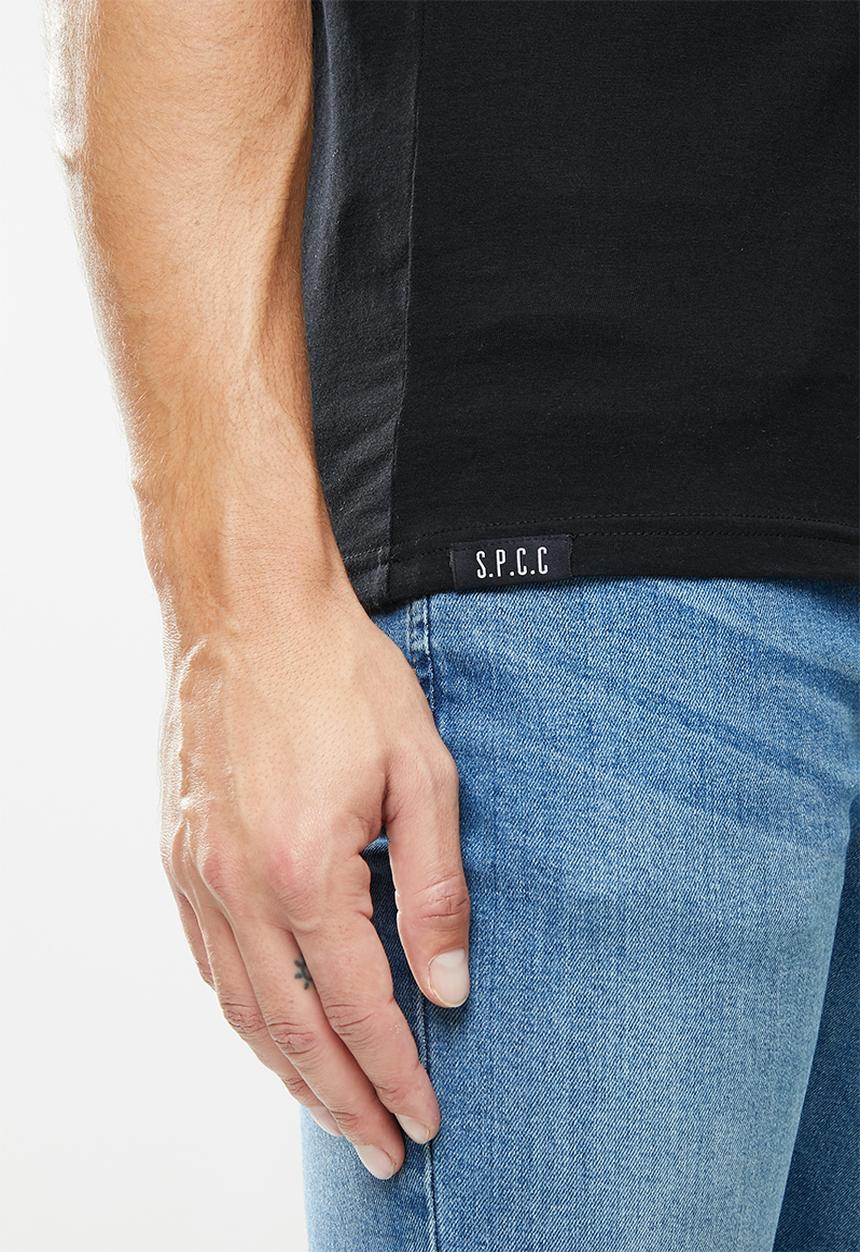 S.P.C.C - Abram straight hem tee - black
