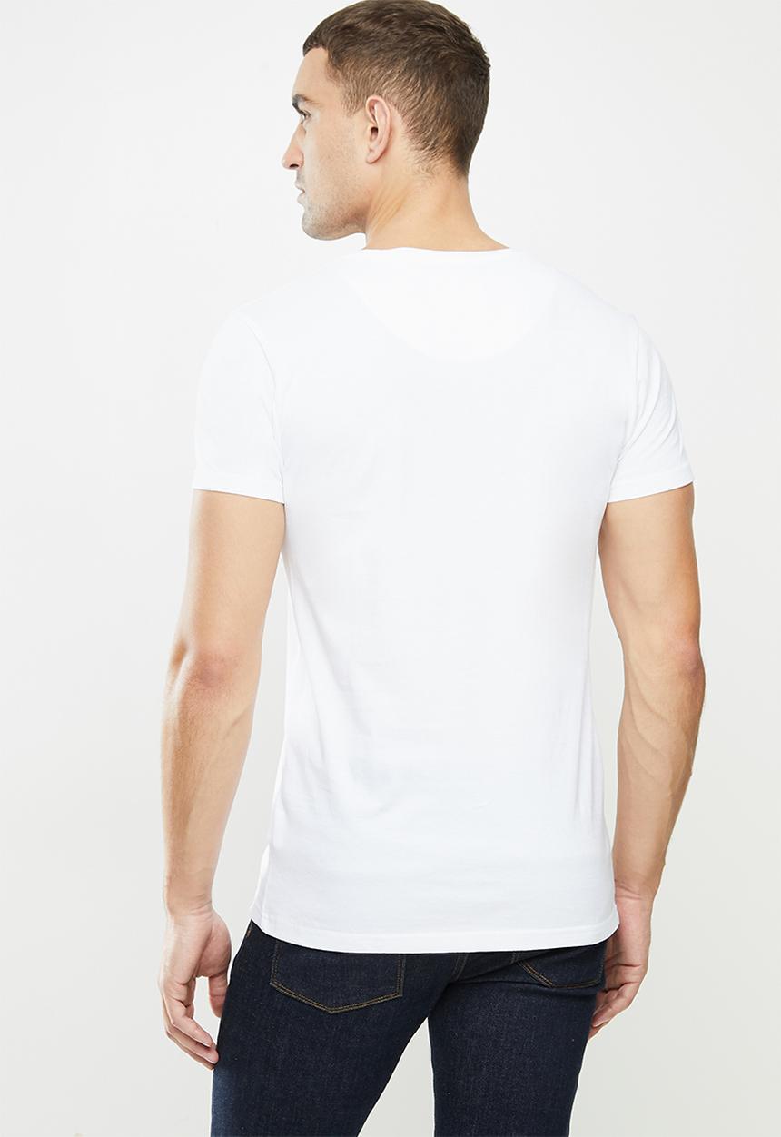 S.P.C.C - Abram straight hem tee - white