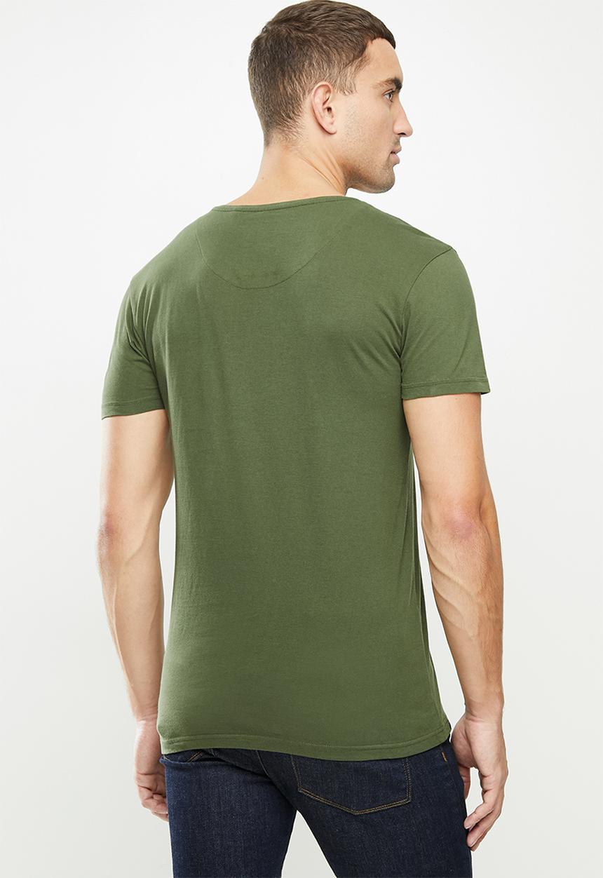 S.P.C.C - Abram straight hem tee - green