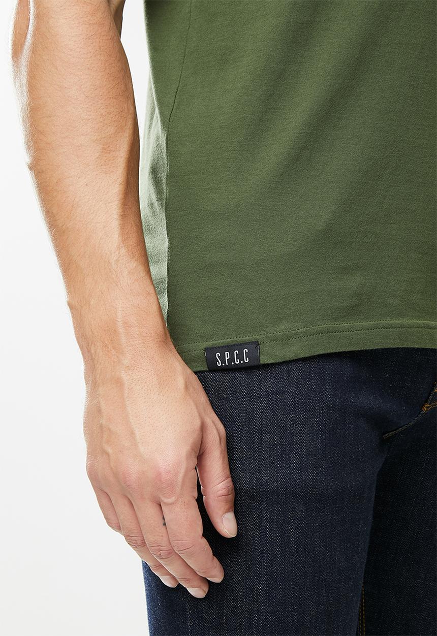 S.P.C.C - Abram straight hem tee - green