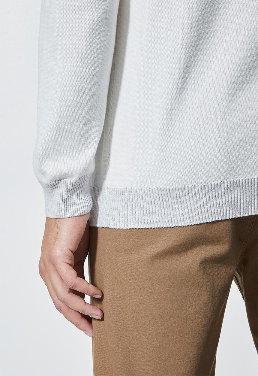 Superbalist - Sporty crew pullover knit jersey - white