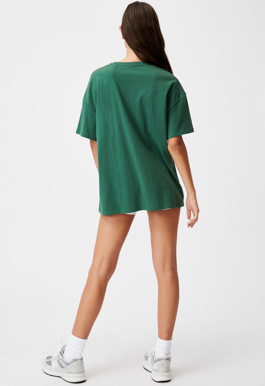 Factorie - Super relaxed graphic tee - hunter green