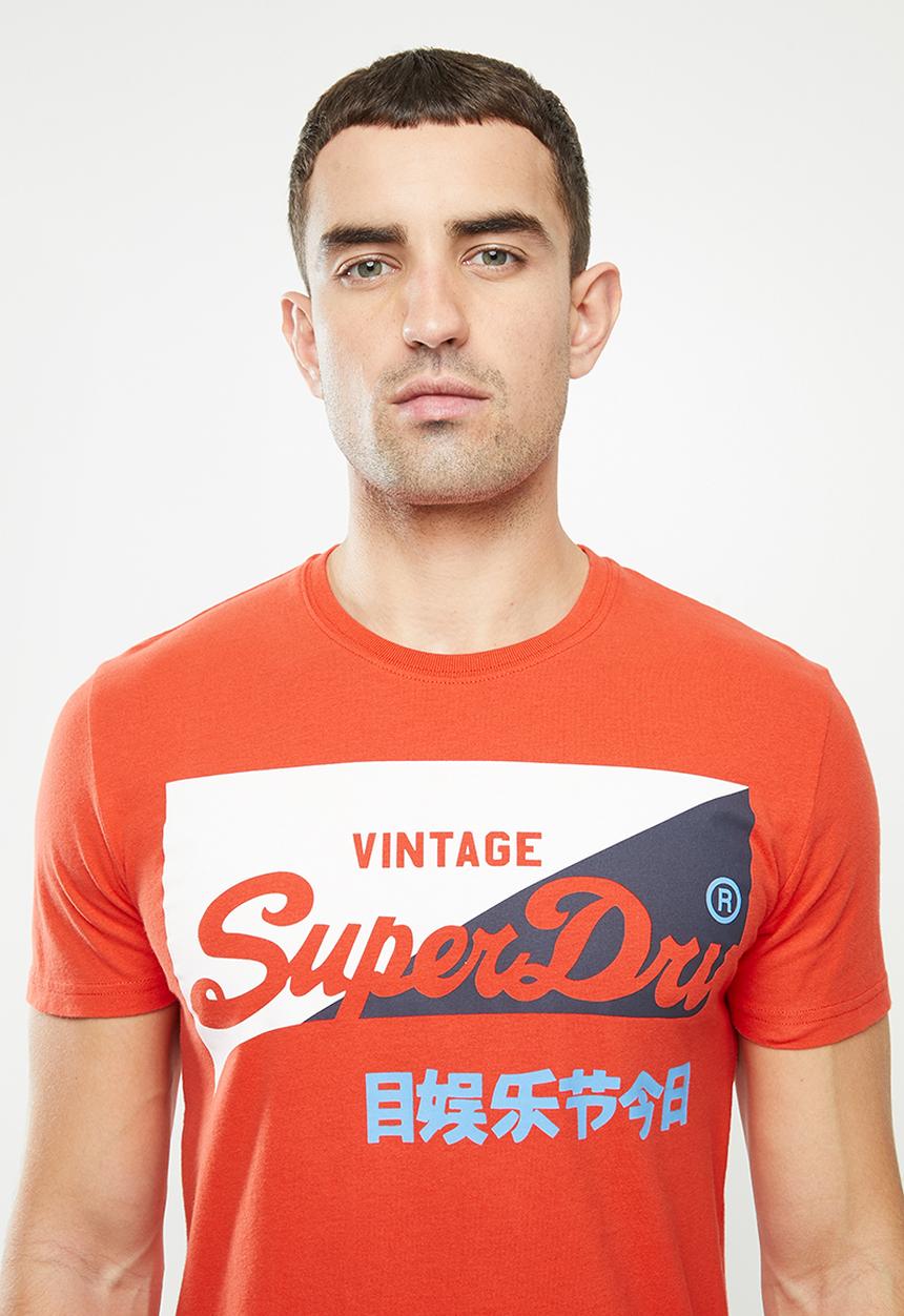 Superdry. - Vl o primary tee - orange