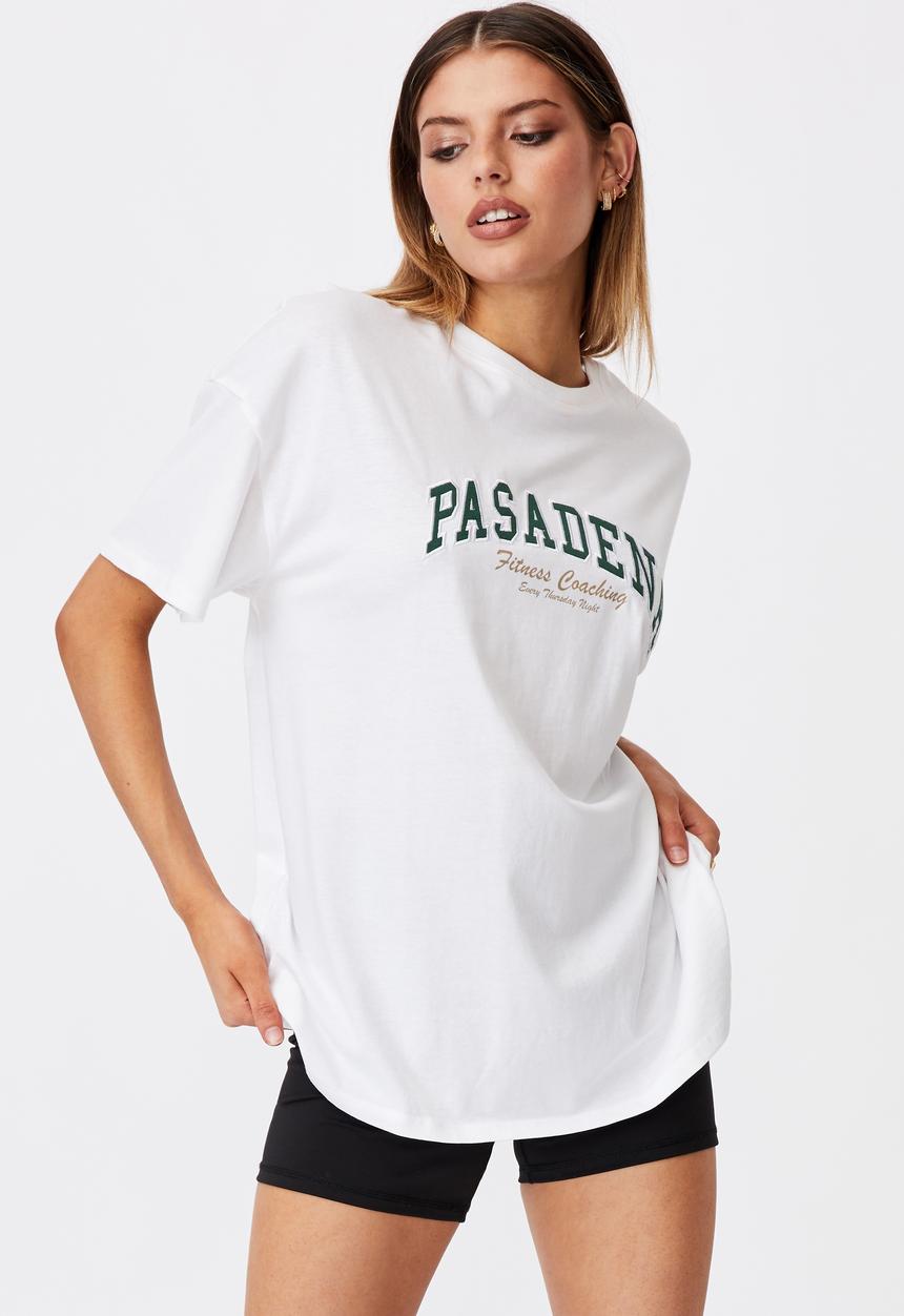 Factorie - Super relaxed graphic tee - white