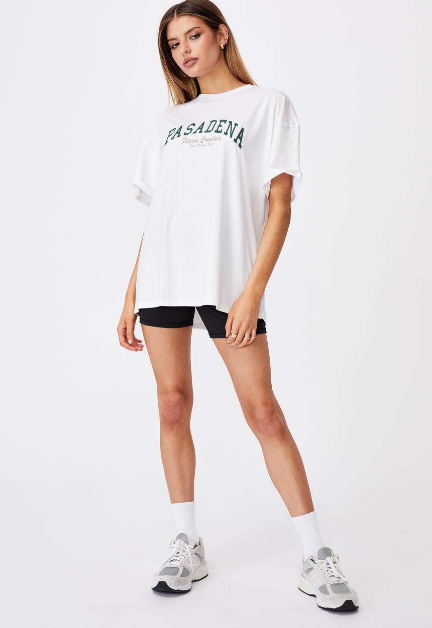 Factorie - Super relaxed graphic tee - white