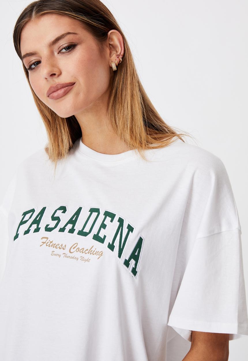 Factorie - Super relaxed graphic tee - white