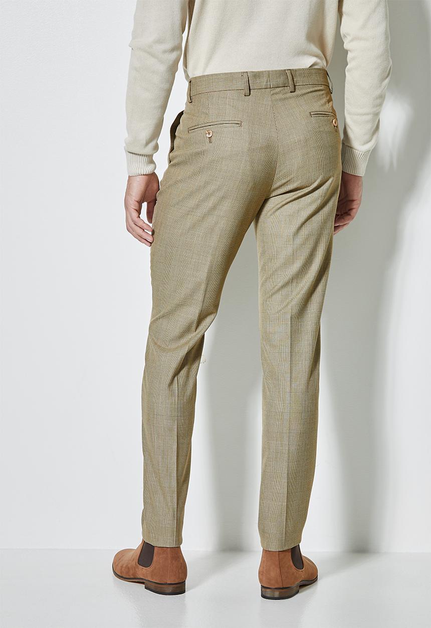 Superbalist - Regent slim fit trouser check - brown