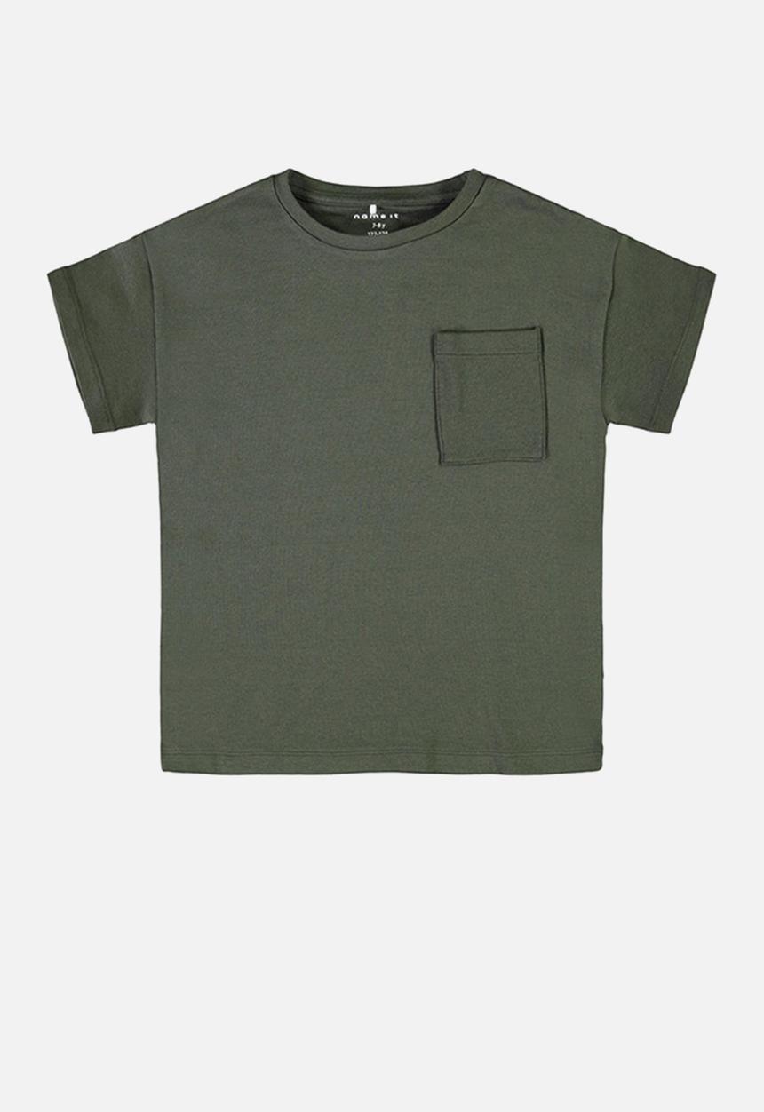 Name It - Ralle short sleeve boxy top - green