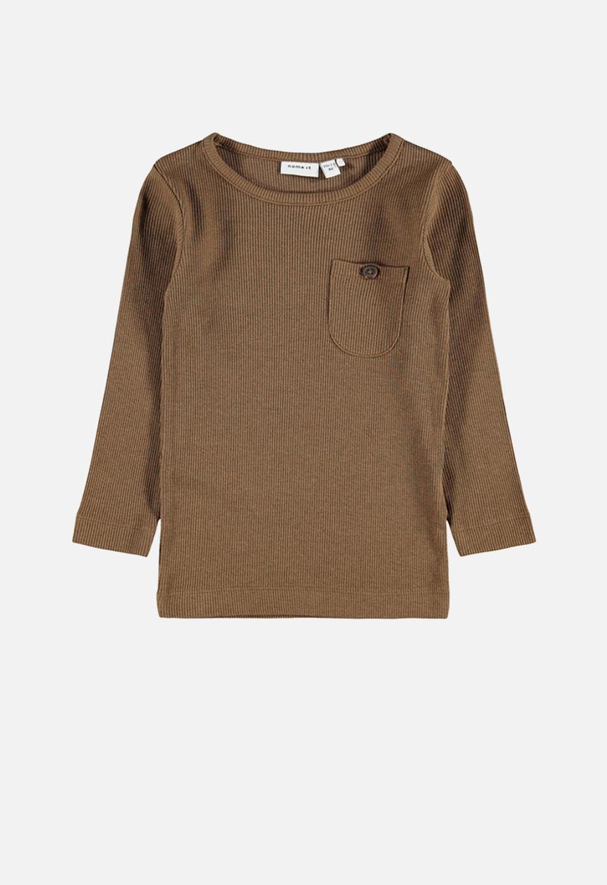Name It - Rasmus slim fit top - brown