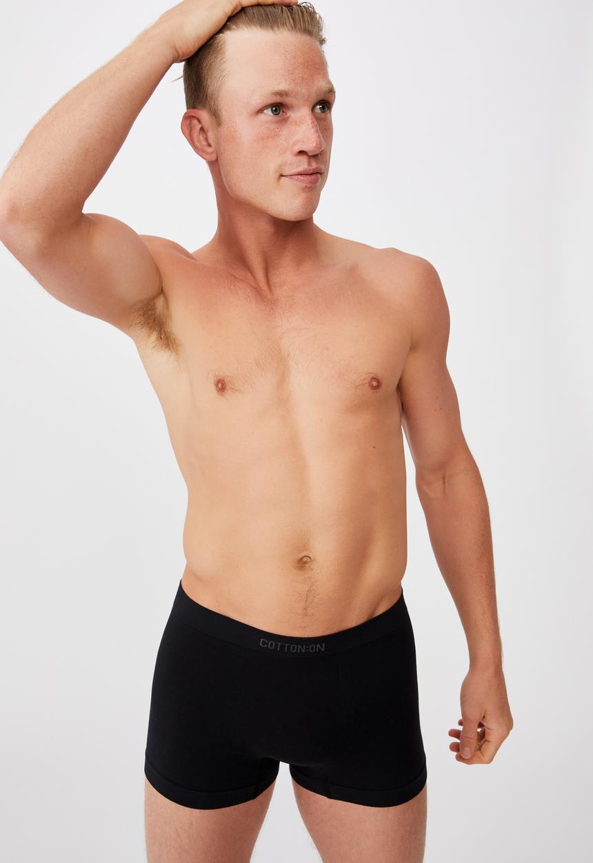 Cotton On - Mens seamless trunks - black